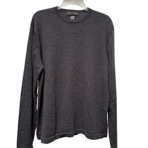 Banana Republic Gray Heathered Crewneck Sweater